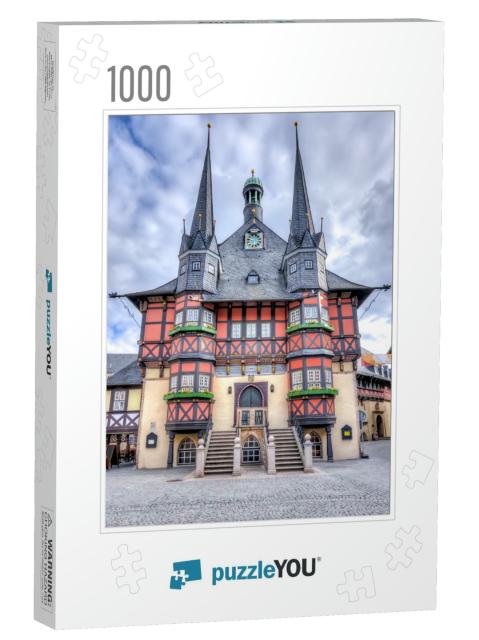 Wernigerode Town Hall on Market Square, Germany... Jigsaw Puzzle with 1000 pieces