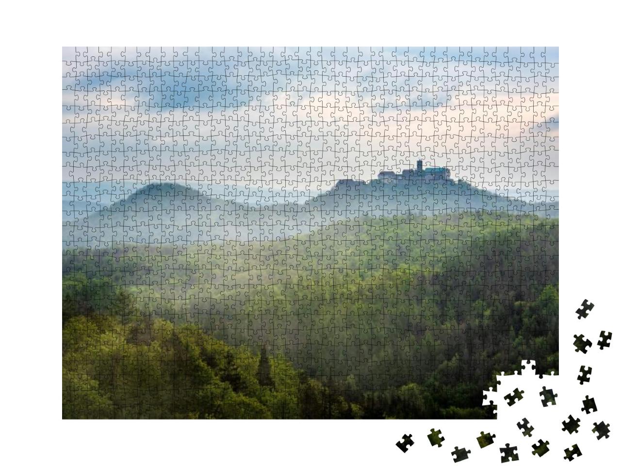 View from the Rennsteig Trail Over the Thuringian Forest... Jigsaw Puzzle with 1000 pieces