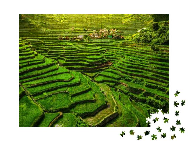 World Heritage Ifugao Rice Terraces in Batad, Northern Lu... Jigsaw Puzzle with 1000 pieces