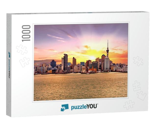 Skyline Photo of the Biggest City in the New Zealand, Auc... Jigsaw Puzzle with 1000 pieces