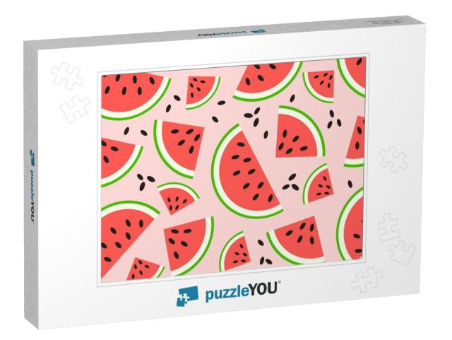 Watermelon Pattern Vector... Jigsaw Puzzle