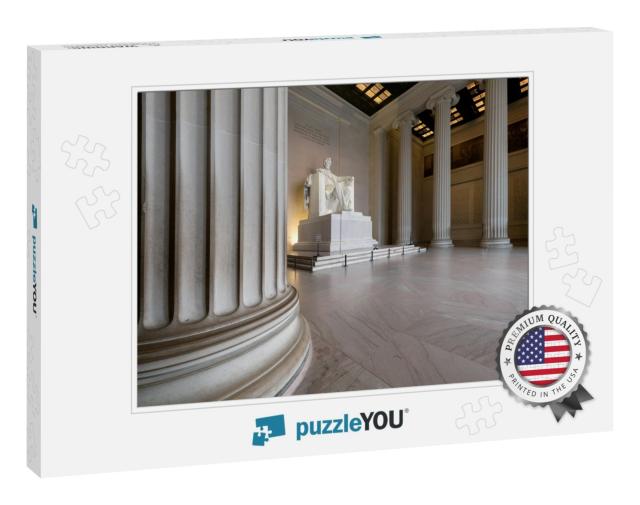 The Lincoln Memorial Indoors At Sunrise on the National M... Jigsaw Puzzle