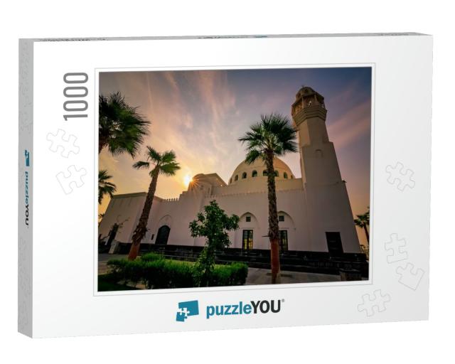 Beautiful Al Khobar Corniche Mosque Morning View - Saudi... Jigsaw Puzzle with 1000 pieces