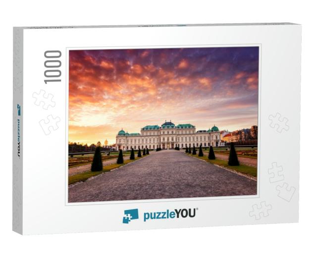 Upper Palace in Historical Complex Belvedere At Sunrise... Jigsaw Puzzle with 1000 pieces