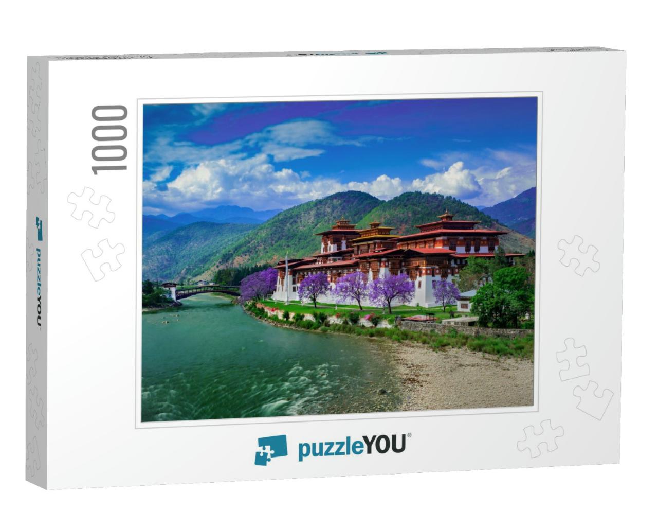 The Punakha Dzong in Punakha, Bhutan is the One of the Mo... Jigsaw Puzzle with 1000 pieces