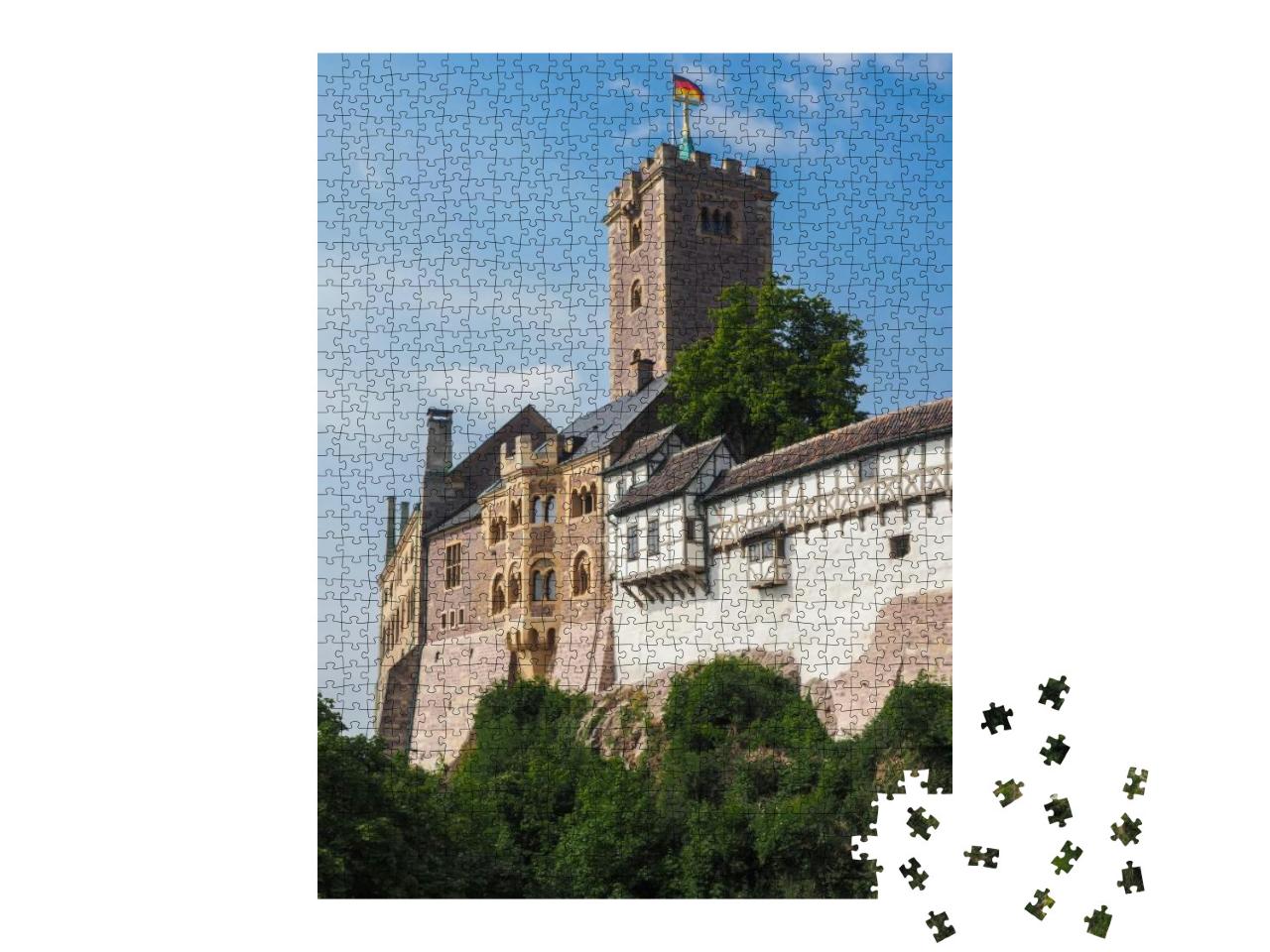 Castle Wartburg Near to City Eisenach, Germany... Jigsaw Puzzle with 1000 pieces