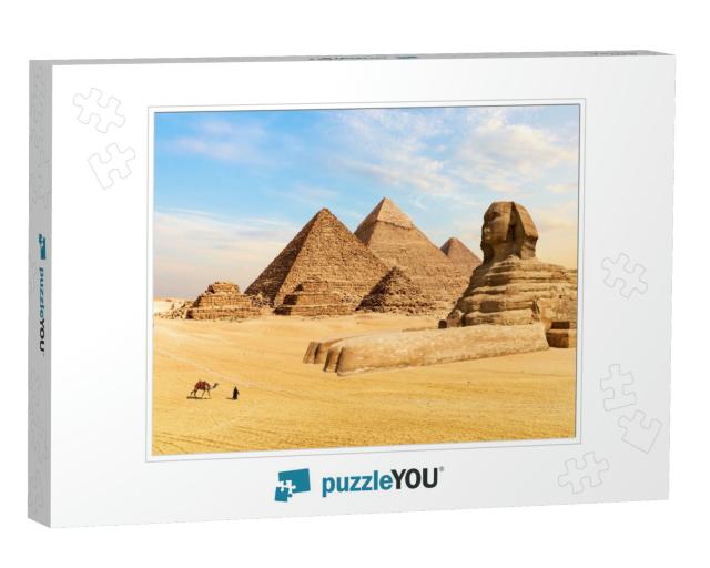 The Pyramids of Giza & the Great Sphinx, Egypt... Jigsaw Puzzle