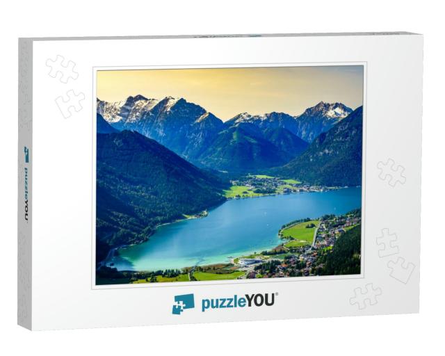 Landscape At the Achensee Lake in Austria - View from Ebe... Jigsaw Puzzle