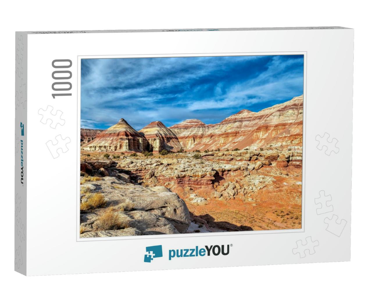 View in Capitol Reef National Park Near Torrey, Utah... Jigsaw Puzzle with 1000 pieces
