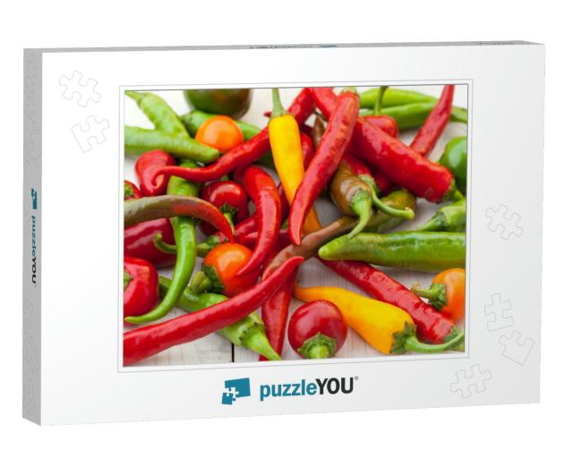 Hot Chili Peppers in the Basket... Jigsaw Puzzle
