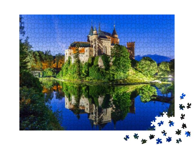 Romantic & Beautiful Bojnice Castle, UNESCO Heritage 1103... Jigsaw Puzzle with 1000 pieces