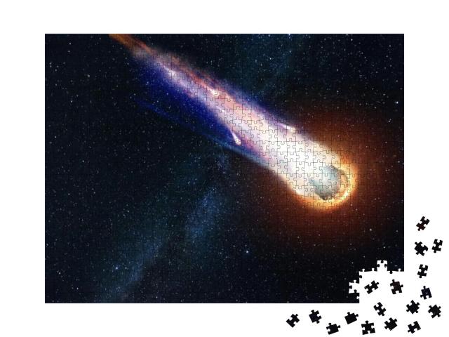 A Comet, an Asteroid, a Meteorite Falls to the Ground Aga... Jigsaw Puzzle with 1000 pieces