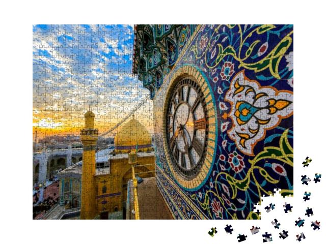 Imam Ali Shrine Clock Gate - Najaf - Iraq... Jigsaw Puzzle with 1000 pieces