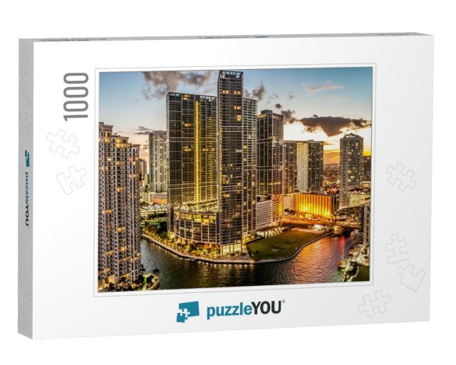 Miami, Florida, December 2010 - Miami Downtown Brickell A... Jigsaw Puzzle with 1000 pieces