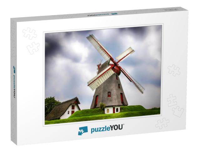 Windmill Farm in Gloomy Day... Jigsaw Puzzle