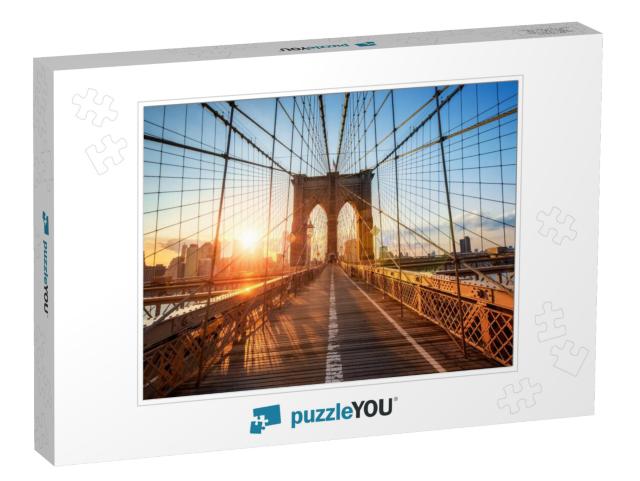 Brooklyn Bridge in New York City, Usa... Jigsaw Puzzle