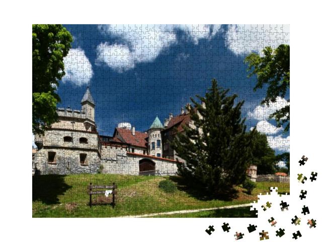 Summer View of Lichtenstein Castle Schloss Lichtenstein... Jigsaw Puzzle with 1000 pieces