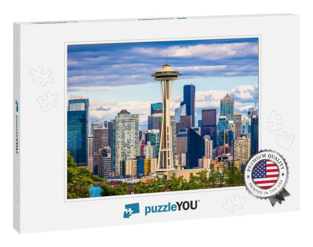 Seattle, Washington, USA Downtown Skyline... Jigsaw Puzzle
