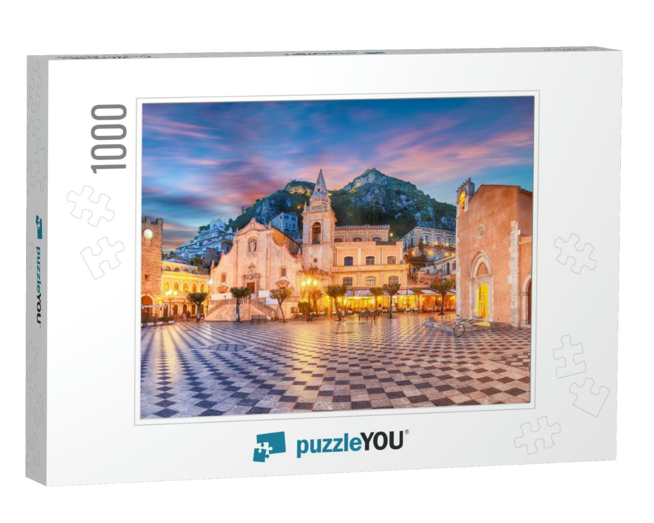Belvedere of Taormina & San Giuseppe Church on the Square... Jigsaw Puzzle with 1000 pieces