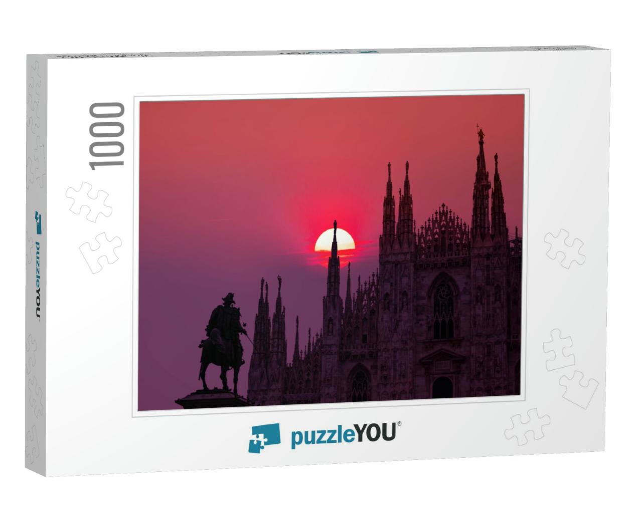 Milan Cathedral - Duomo Di Milano Milan Cathedral & Piazz... Jigsaw Puzzle with 1000 pieces