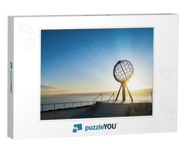 Midnight Sun At the North Cape/ Nordkapp, Norway... Jigsaw Puzzle