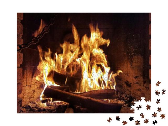 Fire Place... Jigsaw Puzzle with 1000 pieces