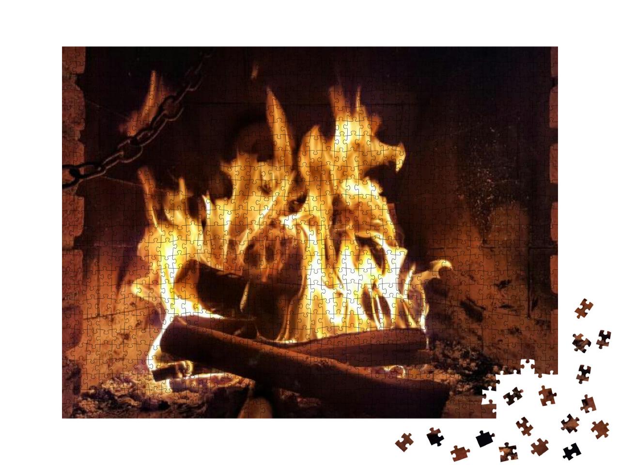 Fire Place... Jigsaw Puzzle with 1000 pieces