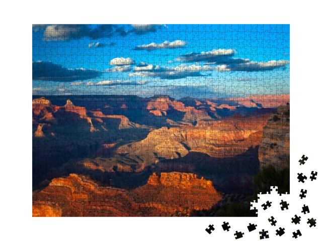 Grand Canyon At Sunset from Hopi Point... Jigsaw Puzzle with 1000 pieces