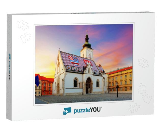 Zagreb Church - St Mark... Jigsaw Puzzle