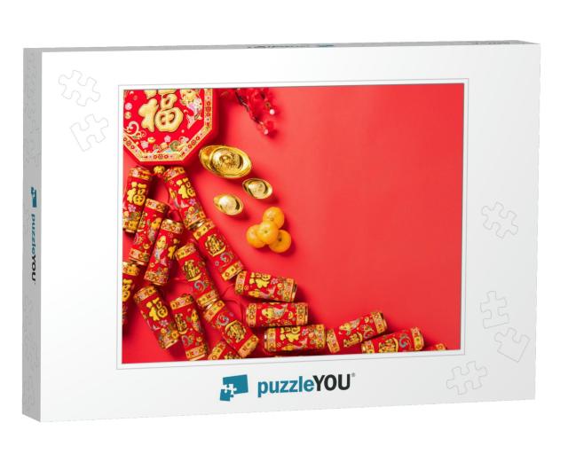 Chinese New Year 2021 Festival, Flat Lay Top View... Jigsaw Puzzle