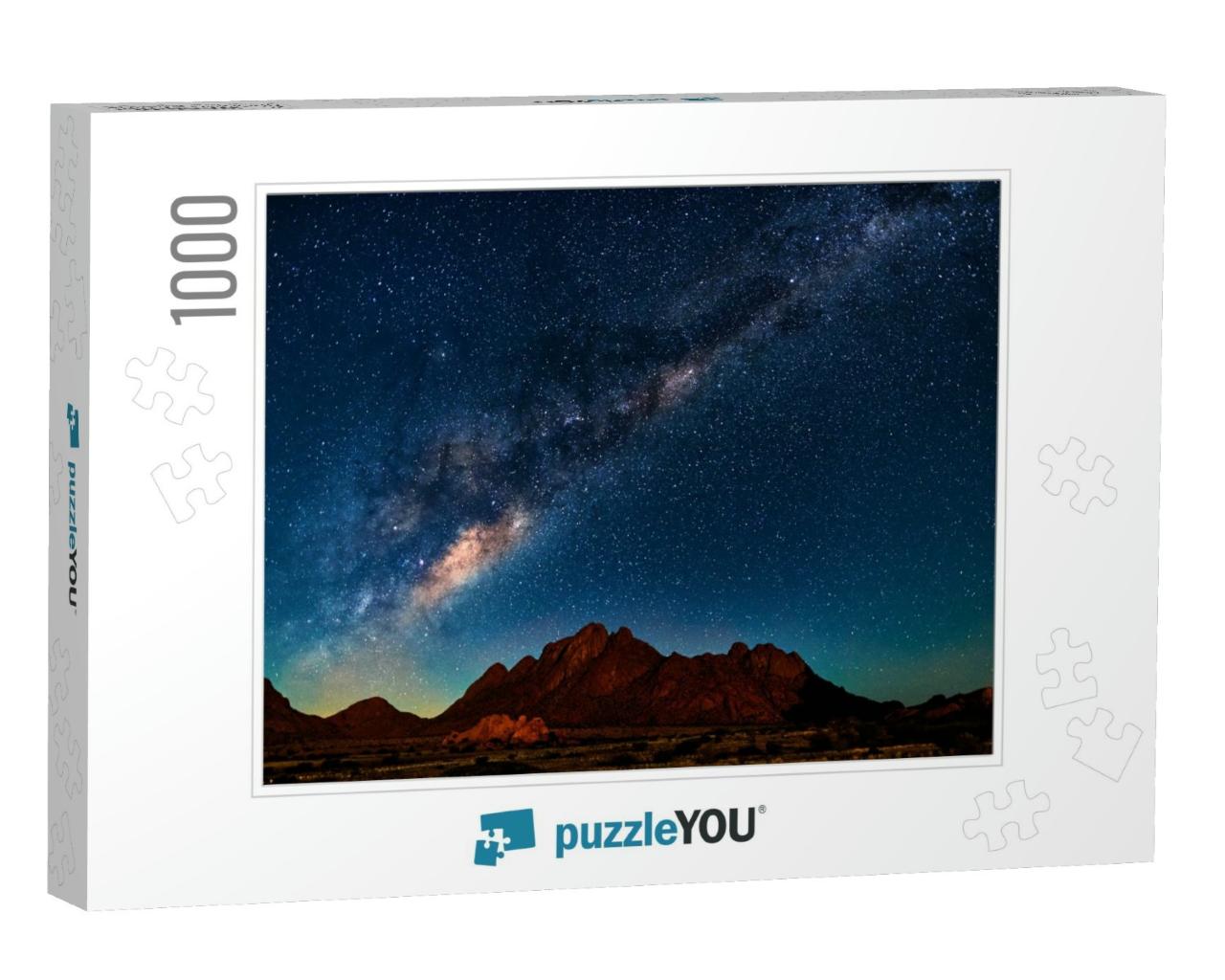 Night Landscape with the Milky Way in Namibia in the Spit... Jigsaw Puzzle with 1000 pieces