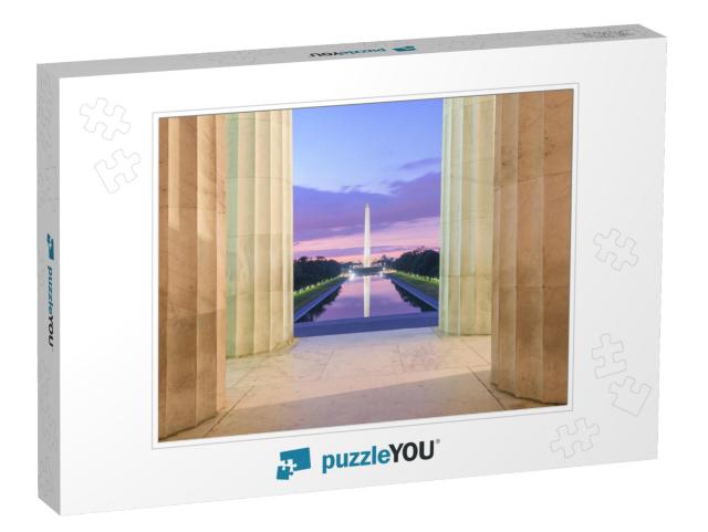 Washington Monument & Reflecting Pool from Lincoln Memori... Jigsaw Puzzle