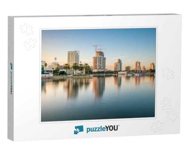 St. Petersburg, Florida, USA Downtown City Skyline At Twil... Jigsaw Puzzle