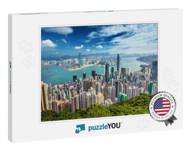 Hong Kong Skyline from the Victoria Peak, China... Jigsaw Puzzle