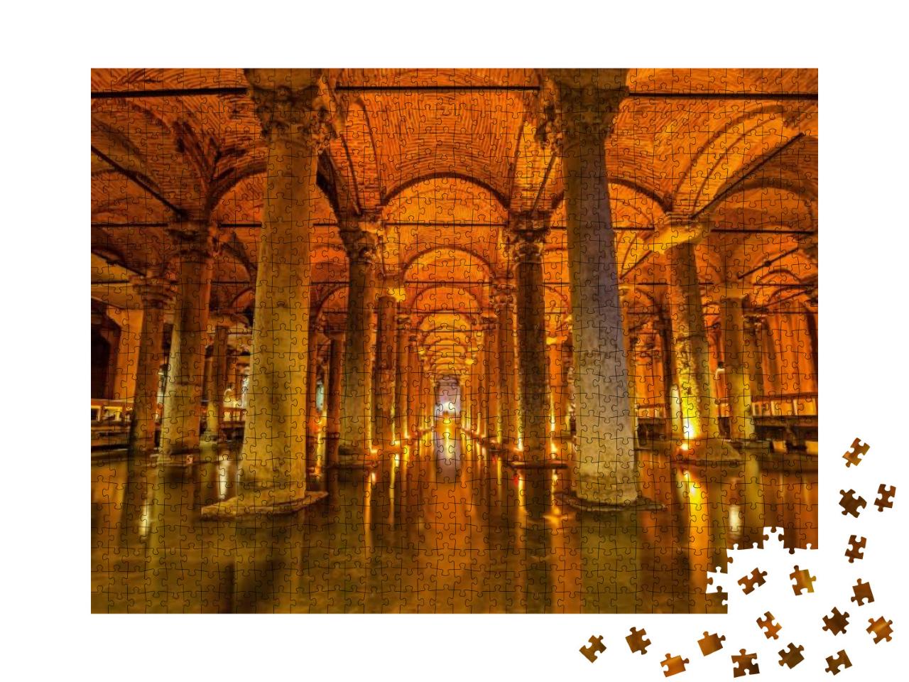 The Basilica Cistern - Underground Water Reservoir Build... Jigsaw Puzzle with 1000 pieces