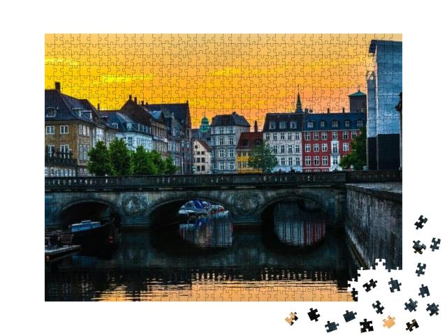 The Marble Bridge in Copenhagen... Jigsaw Puzzle with 1000 pieces