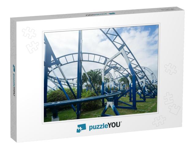 Roller Coaster At the Amusement Park in Vietnam Nha Trang... Jigsaw Puzzle