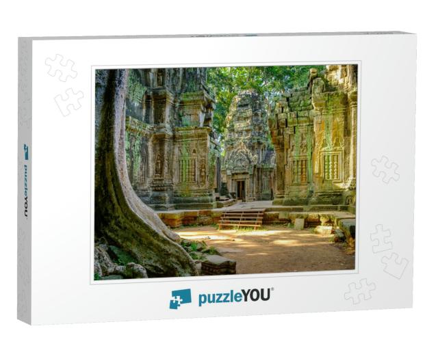 Ta Prohm Temple in the Morning Light. Part of the Angkor... Jigsaw Puzzle