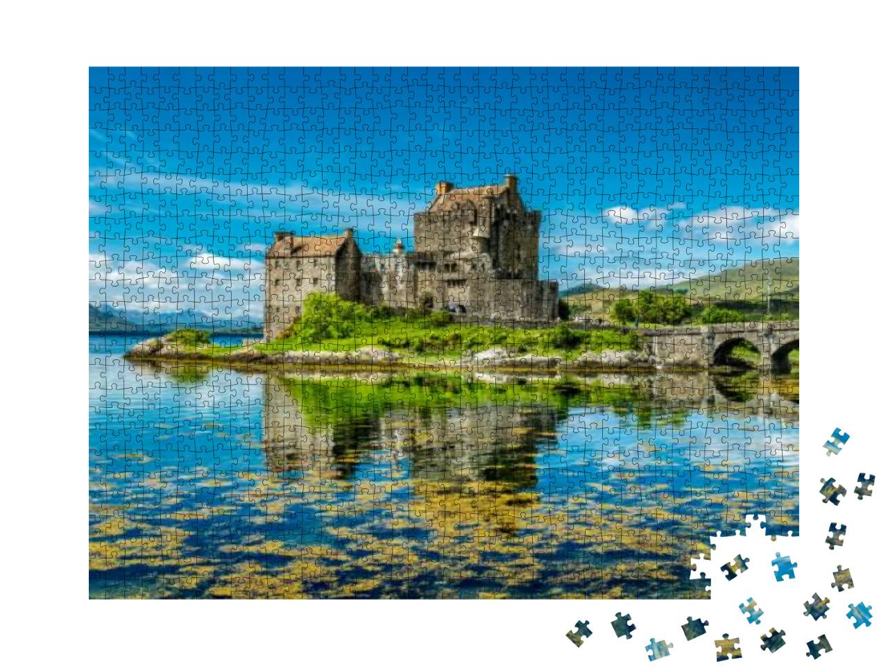 Eilean Donan Castle During a Warm Summer Day - Dornie, Sc... Jigsaw Puzzle with 1000 pieces