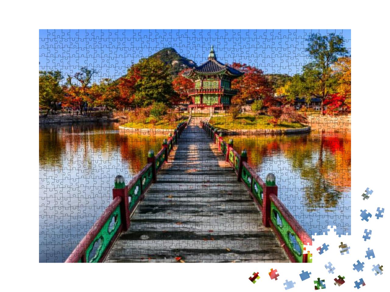 Gyeongbokgung Palace in Seoul, Korea... Jigsaw Puzzle with 1000 pieces