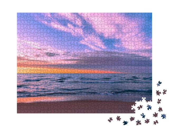 Lake Michigan from Silver Beach in St. Joseph, Michigan o... Jigsaw Puzzle with 1000 pieces