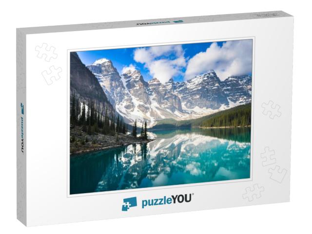 Moraine Lake, Rocky Mountains, Canada... Jigsaw Puzzle