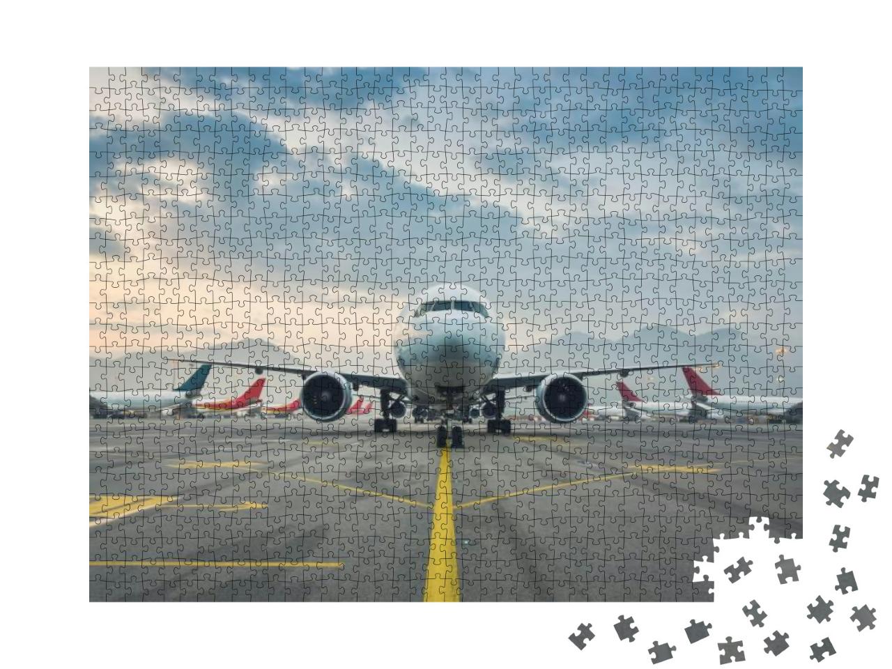 Airline Fleet Parked At the Terminal... Jigsaw Puzzle with 1000 pieces