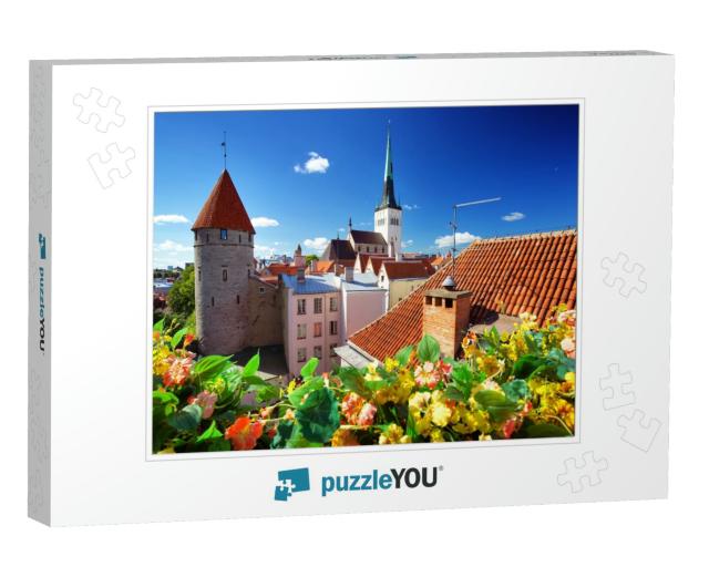 View to Old Tallinn in Middle Summer... Jigsaw Puzzle