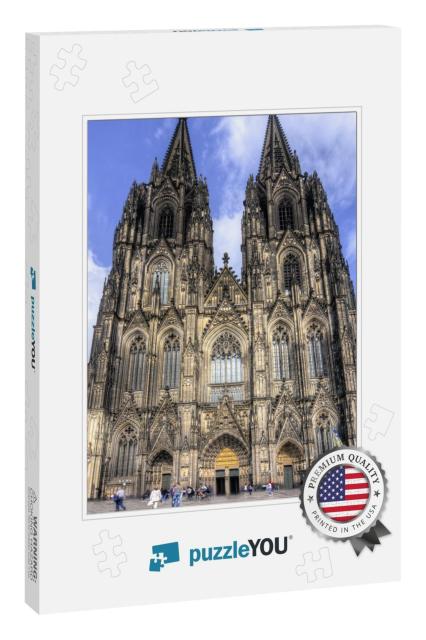 Cologne Cathedral Facade & Towers, Germany... Jigsaw Puzzle