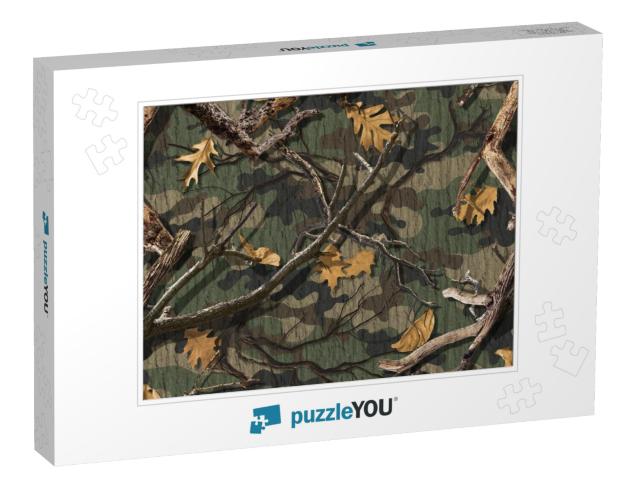 Classic Woods Camouflage Seamless Pattern... Jigsaw Puzzle