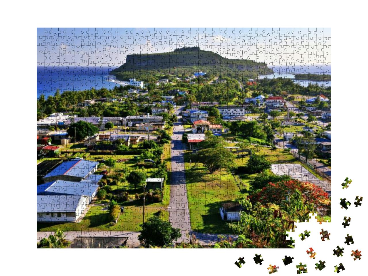 View of Song Song Village from the Observatory Rota, Nort... Jigsaw Puzzle with 1000 pieces