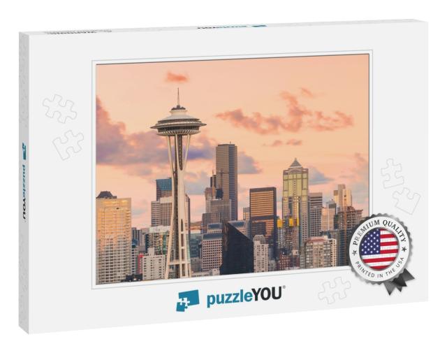 View of Downtown Seattle Skyline in Seattle Washington, U... Jigsaw Puzzle