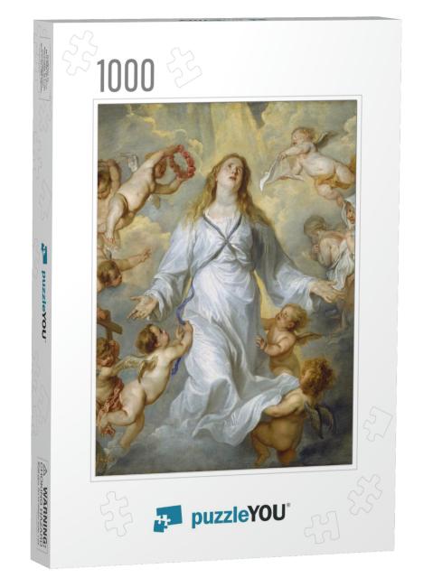 The Virgin as Intercessor, by Anthony Van Dyck, 1628-29... Jigsaw Puzzle with 1000 pieces