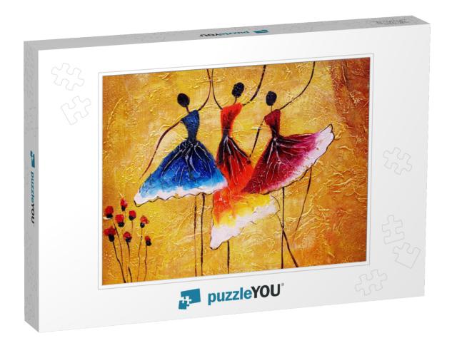 Oil Painting - Spanish Dance... Jigsaw Puzzle